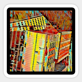 Fused Buildings Sticker